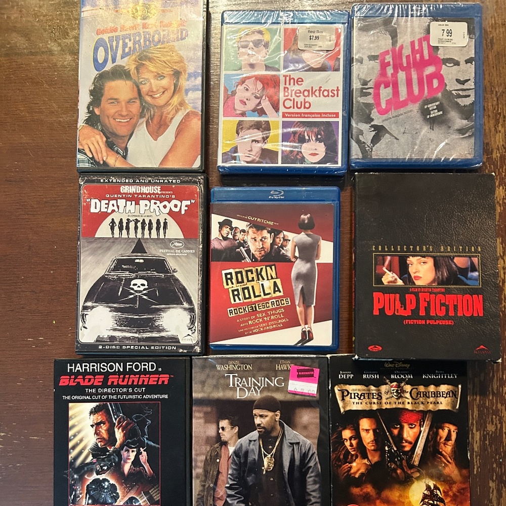 mixed movies Blu-ray & CD collection
